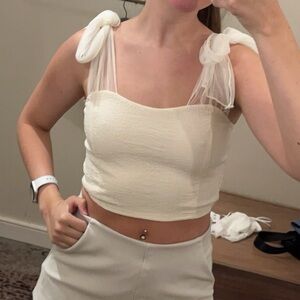 Altar'd State | White Tank Top | Size S